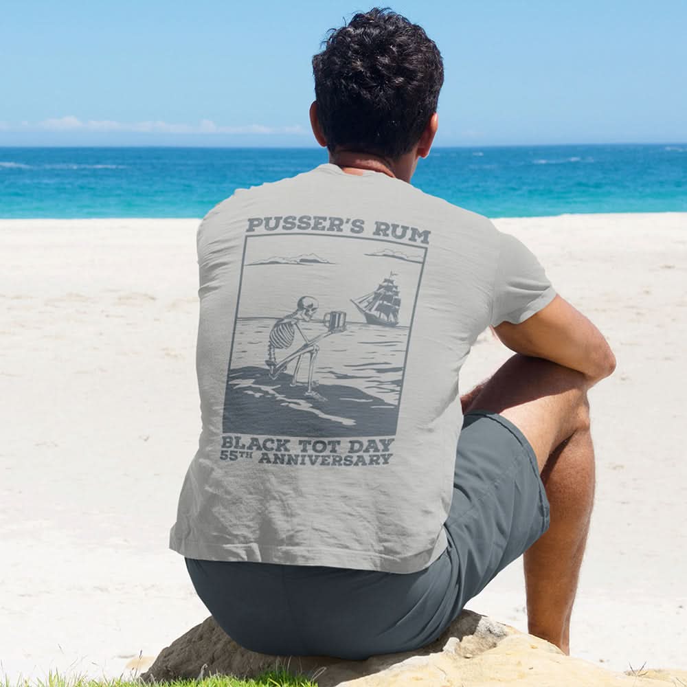 2025 Black Tot Day T-Shirt -Skeleton Beach (Limited Edition) - Image 3
