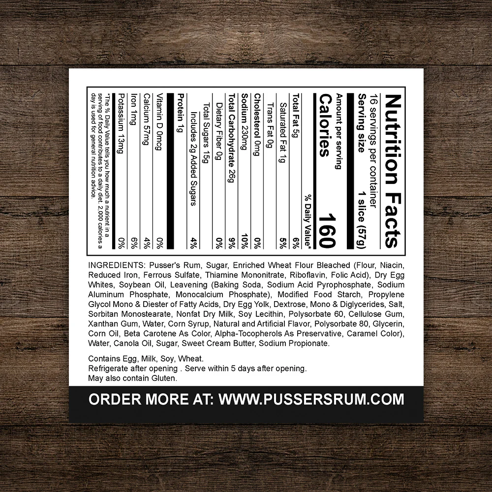 Up Spirits Rum Cake - 2LB (32oz) - Image 4